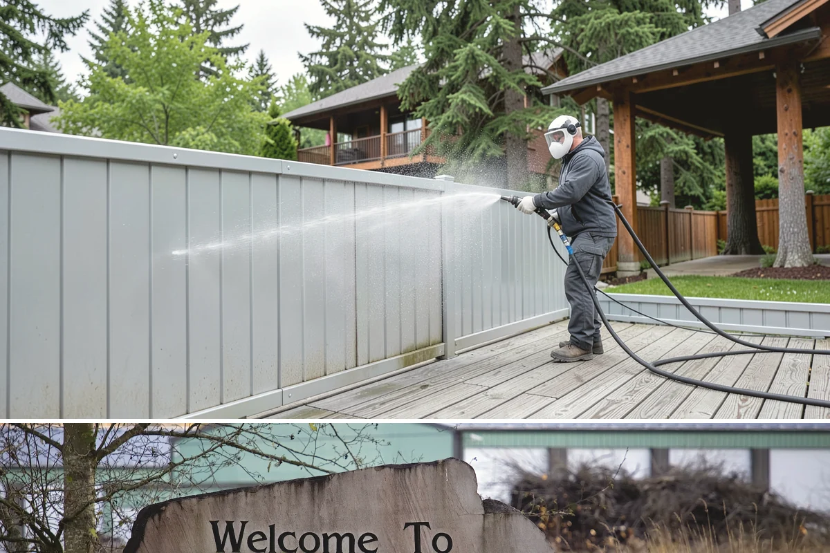 Patio Moss Removal in Buckley, Pierce County, WA - Treat patio moss in late spring, then again in fall to stay ahead of the wet season.