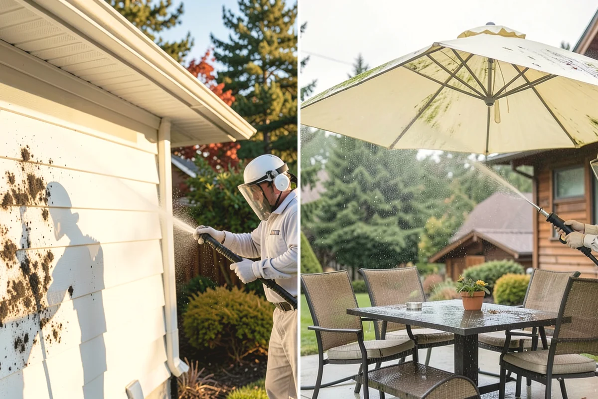 Patio Moss Removal in Burien, King County, WA - Apply a moss-killing solution across the patio