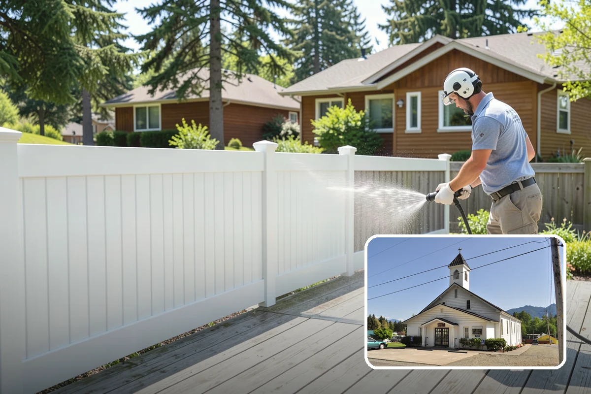 Patio Moss Removal in Concrete, Skagit County, WA - Kills moss at the root to slow regrowth