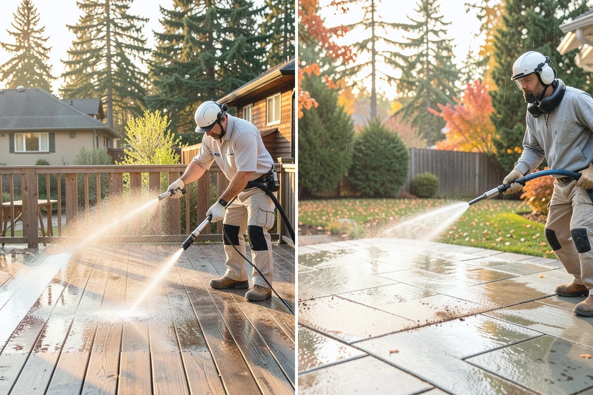 Patio Moss Removal in Darrington, Snohomish County, WA - Apply a moss-killing solution across the patio
