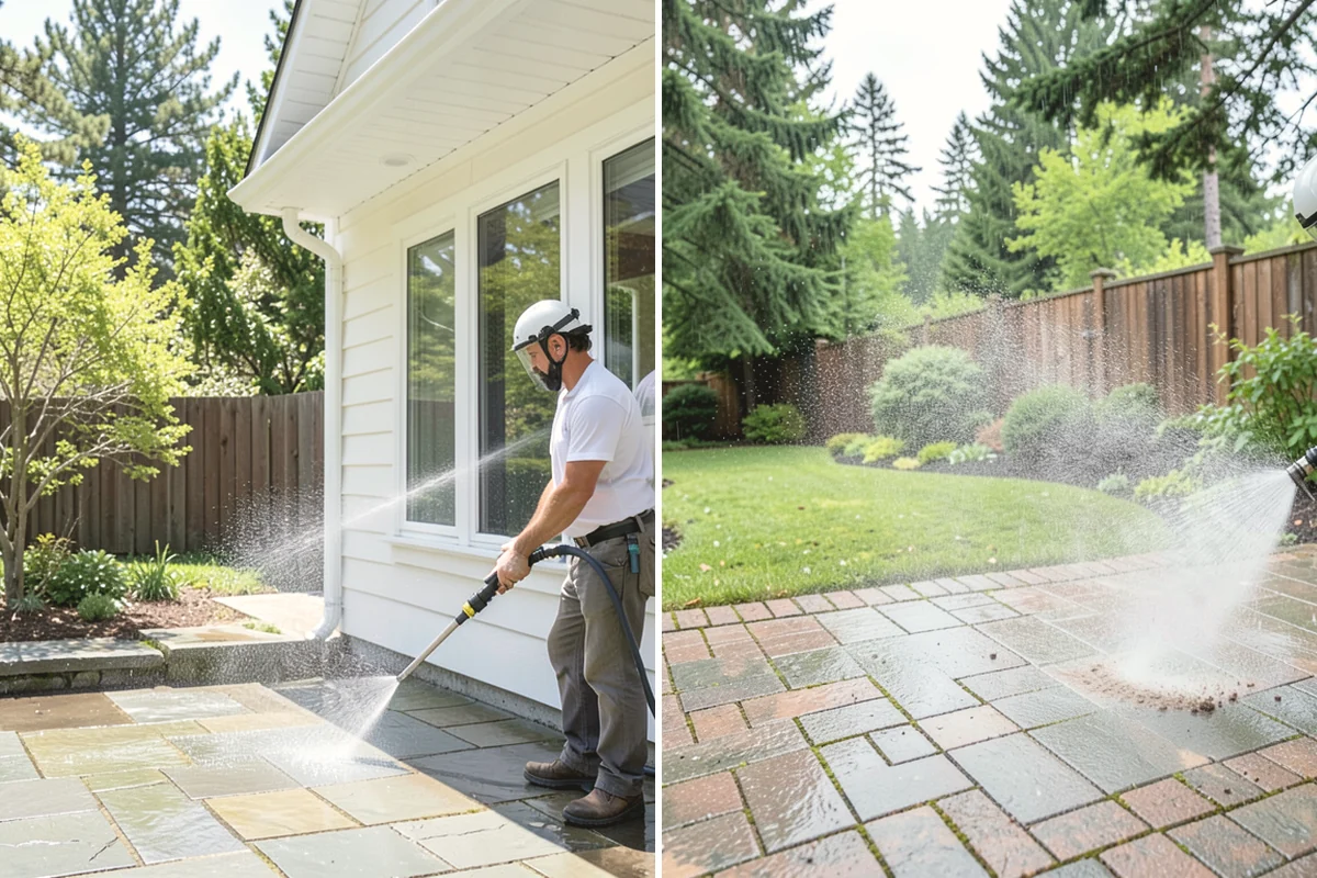 Patio Moss Removal in Edgewood, Pierce County, WA - Apply a moss-killing solution across the patio