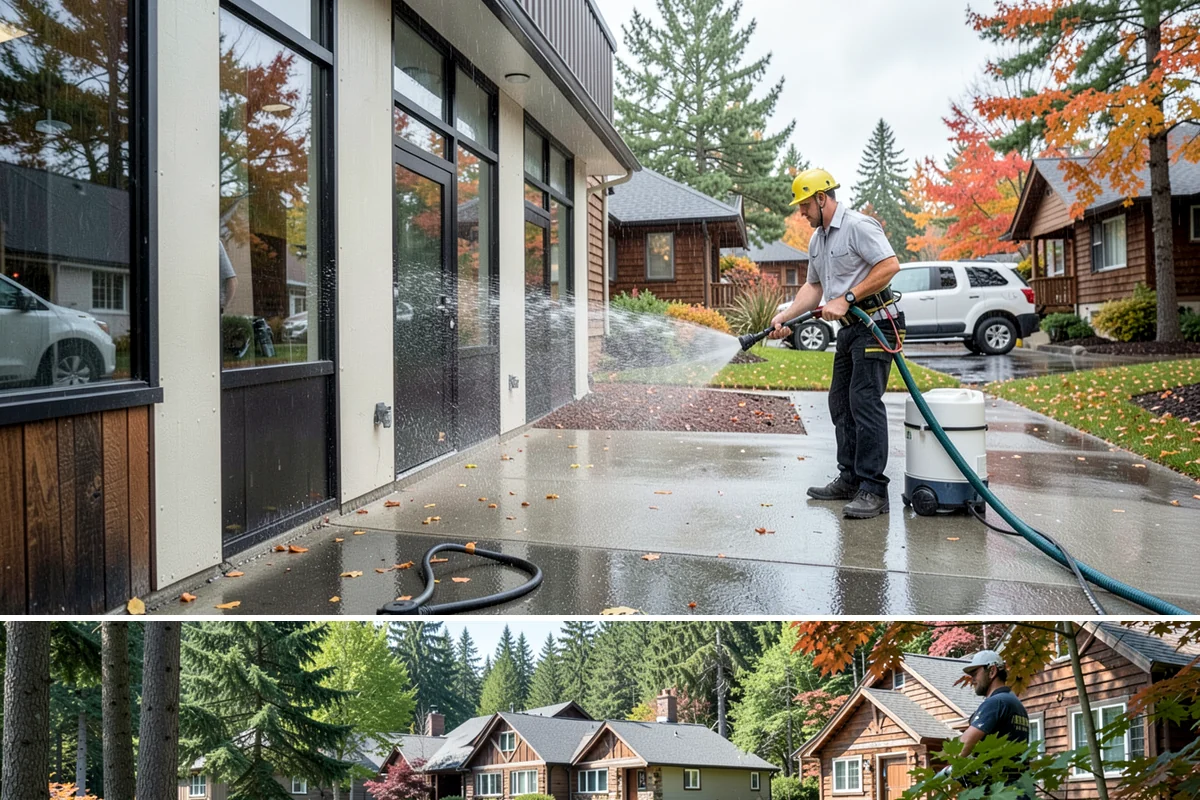 Patio Moss Removal in Edgewood, Pierce County, WA - Treat patio moss in late spring, then again in fall to stay ahead of the wet season.