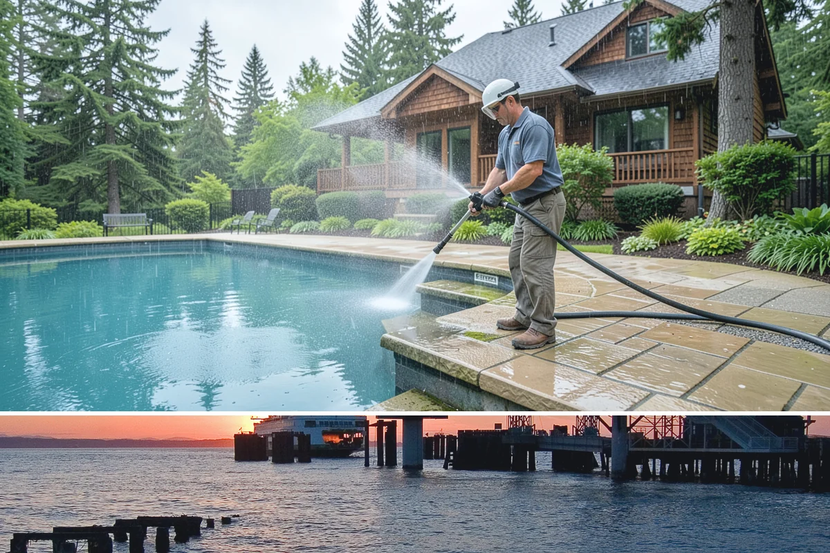 Patio Moss Removal in Edmonds, Snohomish County, WA - Treat patio moss in late spring, then again in fall to stay ahead of the wet season.