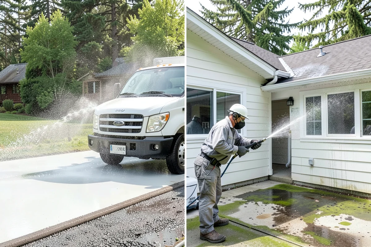 Patio Moss Removal in Enumclaw, King County, WA - Apply a moss-killing solution across the patio