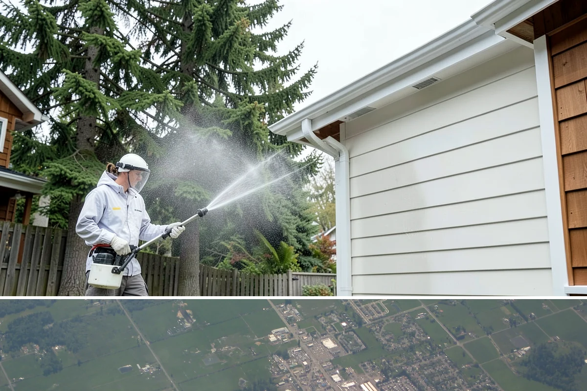 Patio Moss Removal in Enumclaw, King County, WA - Treat patio moss in late spring, then again in fall to stay ahead of the wet season.