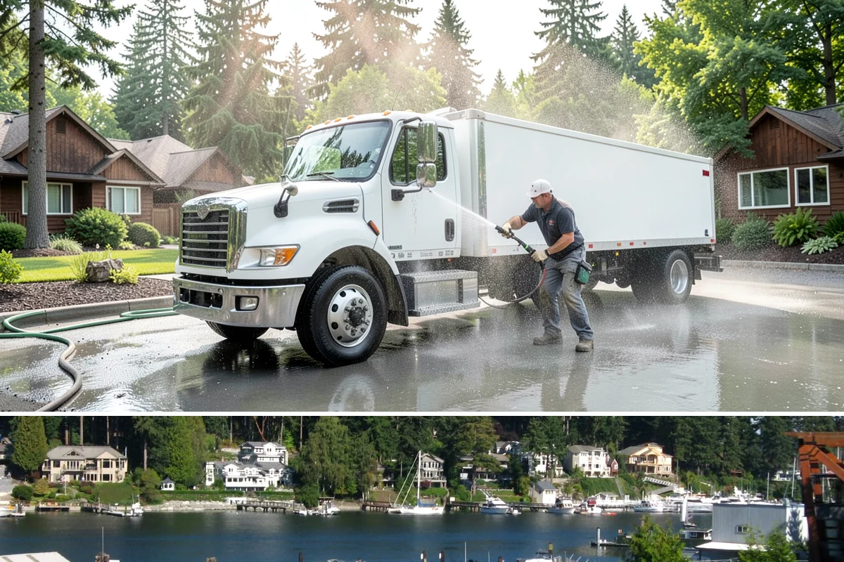 Patio Moss Removal in Gig Harbor, Pierce County, WA - Treat patio moss in late spring, then again in fall to stay ahead of the wet season.