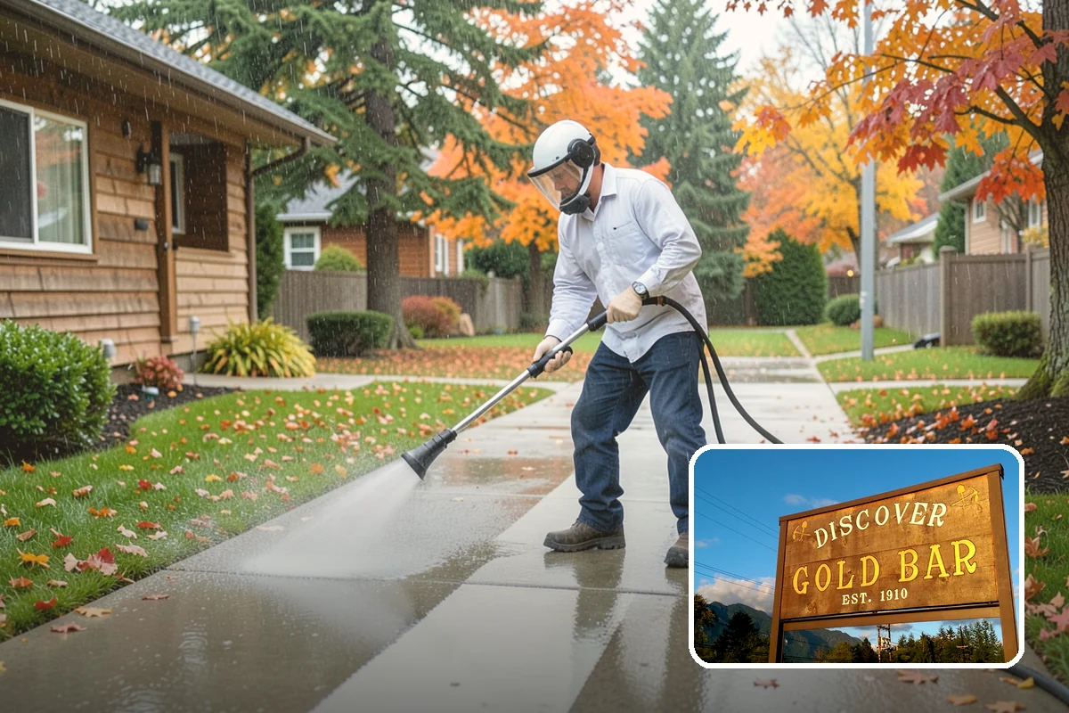 Patio Moss Removal in Gold Bar, Snohomish County, WA - Kills moss at the root to slow regrowth