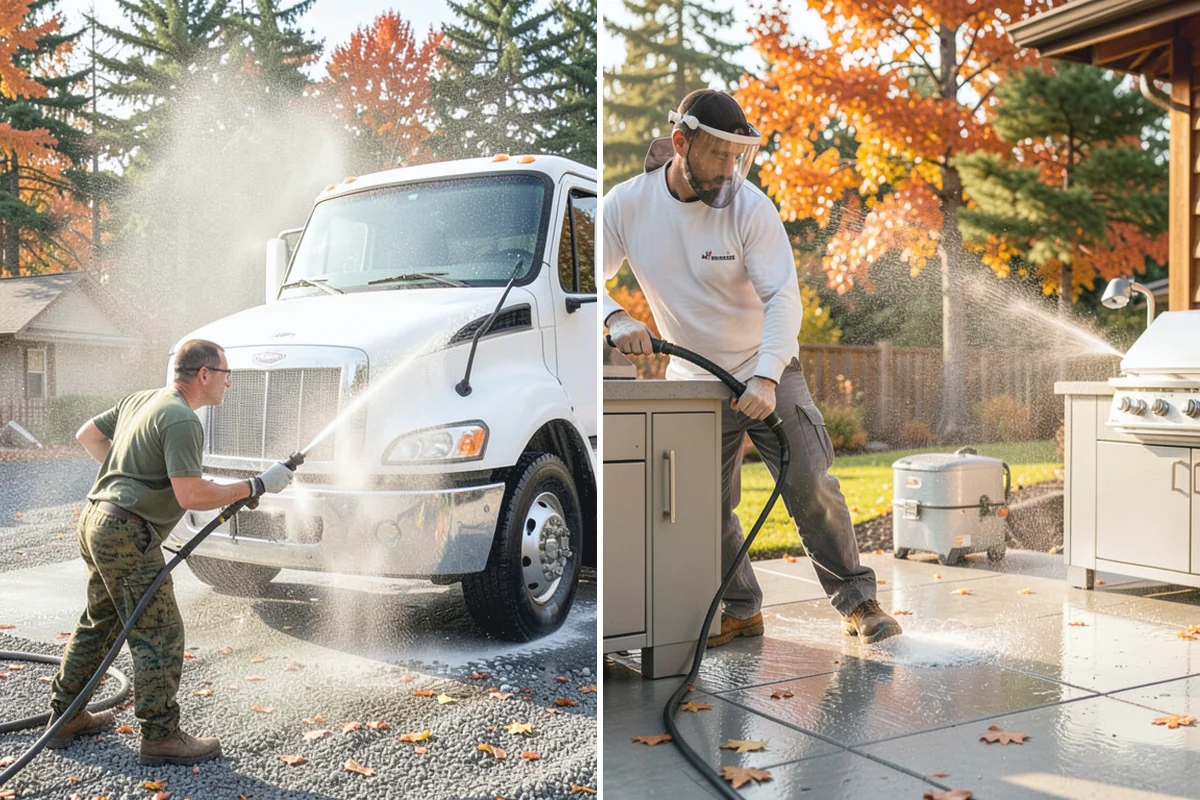 Patio Moss Removal in Granite Falls, Snohomish County, WA - Apply a moss-killing solution across the patio