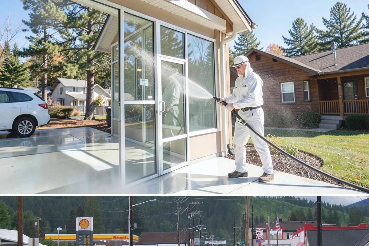 Patio Moss Removal in Granite Falls, Snohomish County, WA - Treat patio moss in late spring, then again in fall to stay ahead of the wet season.