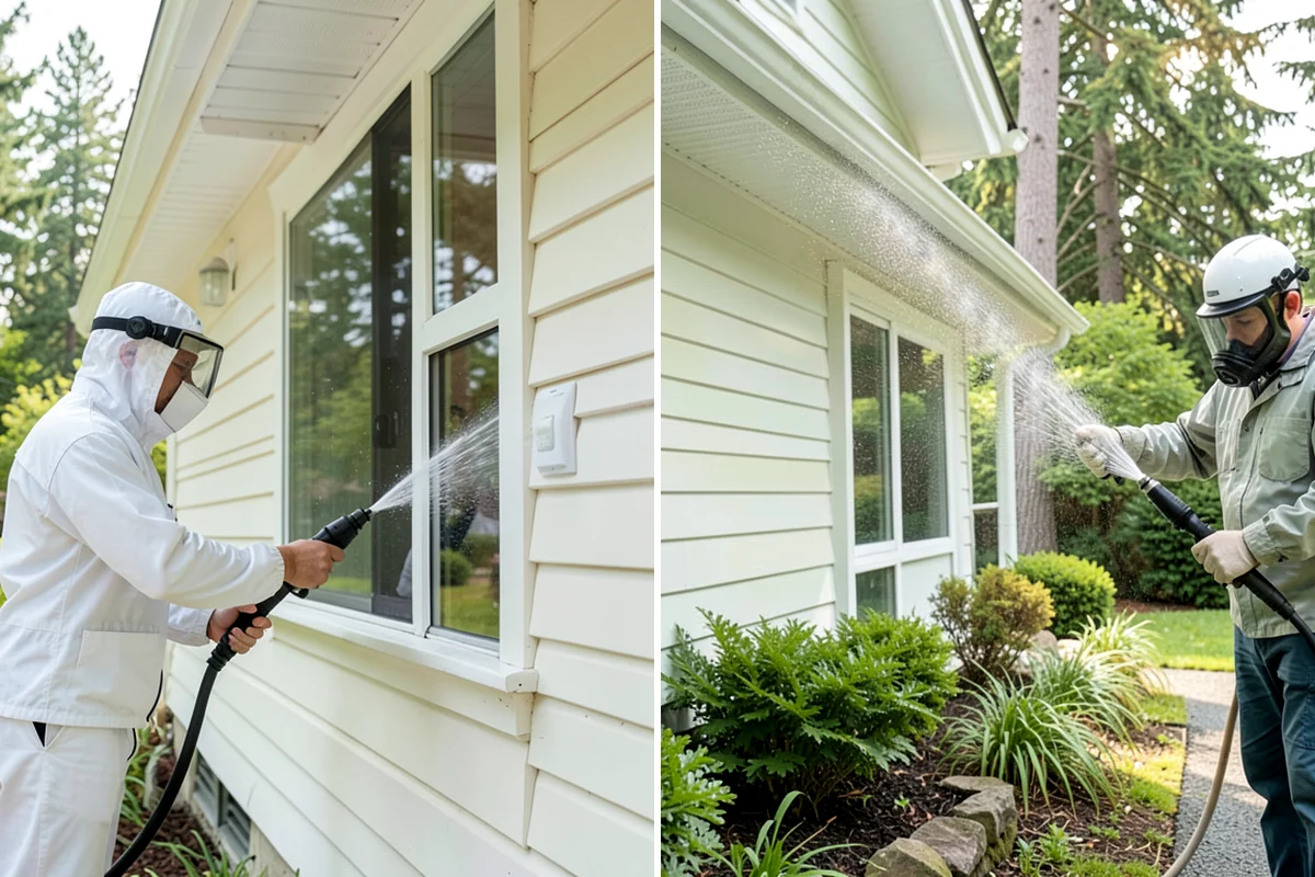 Patio Moss Removal in Hunts Point, King County, WA - Apply a moss-killing solution across the patio