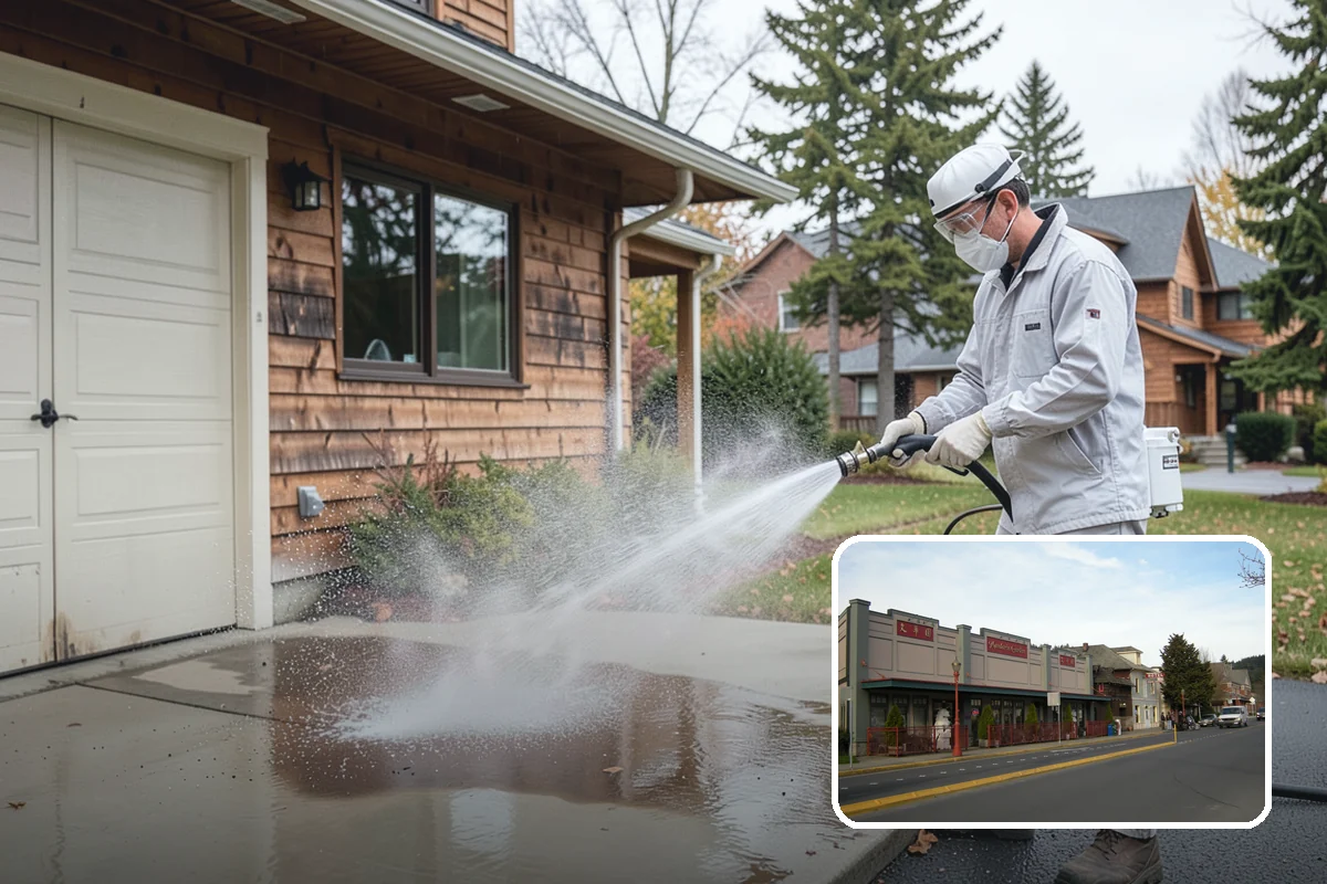Patio Moss Removal in Issaquah, King County, WA - Kills moss at the root to slow regrowth