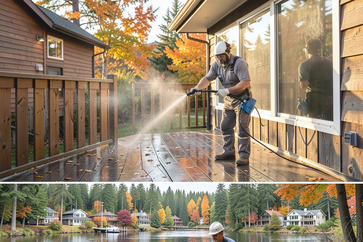 Patio Moss Removal in La Conner, Skagit County, WA - Treat patio moss in late spring, then again in fall to stay ahead of the wet season.