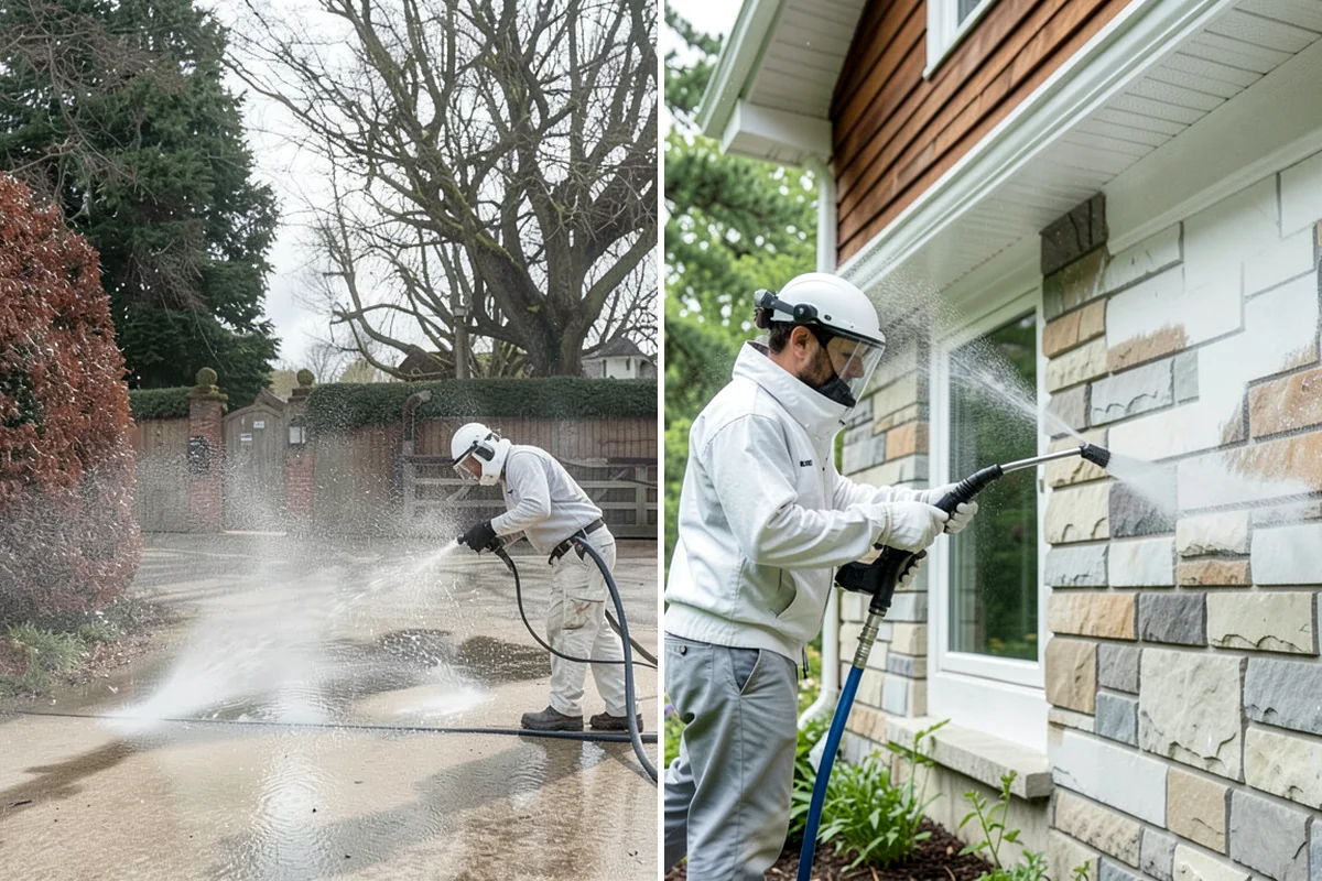 Patio Moss Removal in Lake Forest Park, King County, WA - Apply a moss-killing solution across the patio