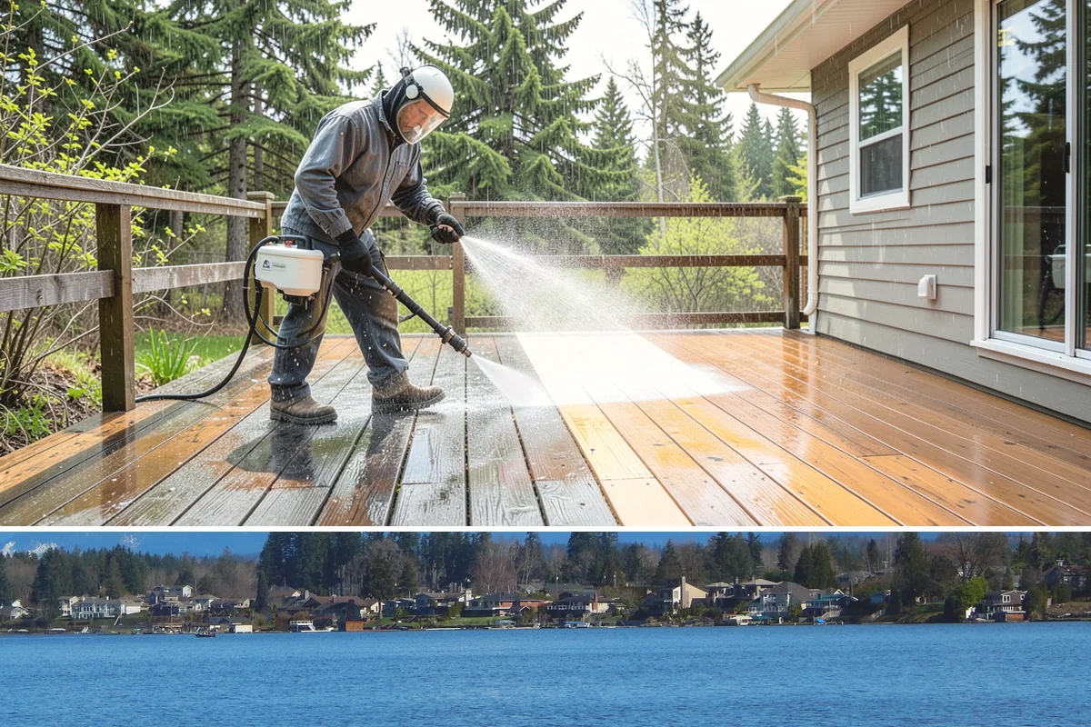 Patio Moss Removal in Lake Stevens, Snohomish County, WA - Treat patio moss in late spring, then again in fall to stay ahead of the wet season.