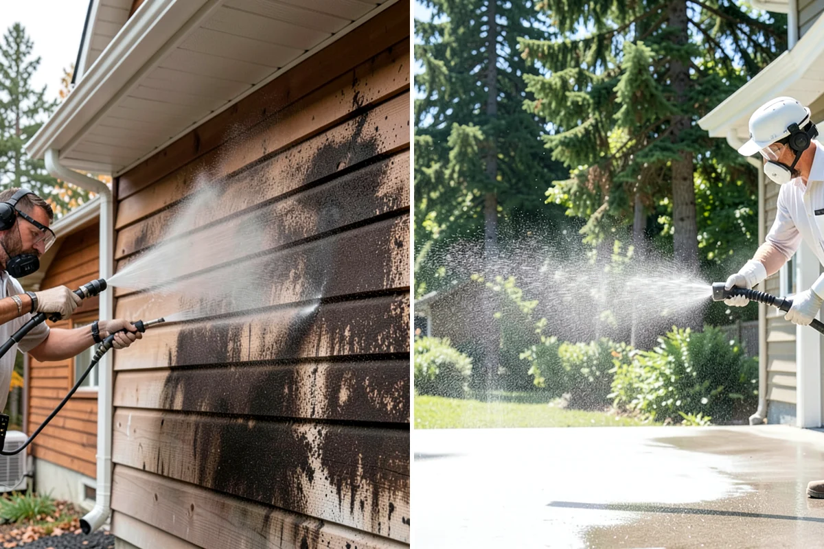 Patio Moss Removal in Lyman, Skagit County, WA - Apply a moss-killing solution across the patio