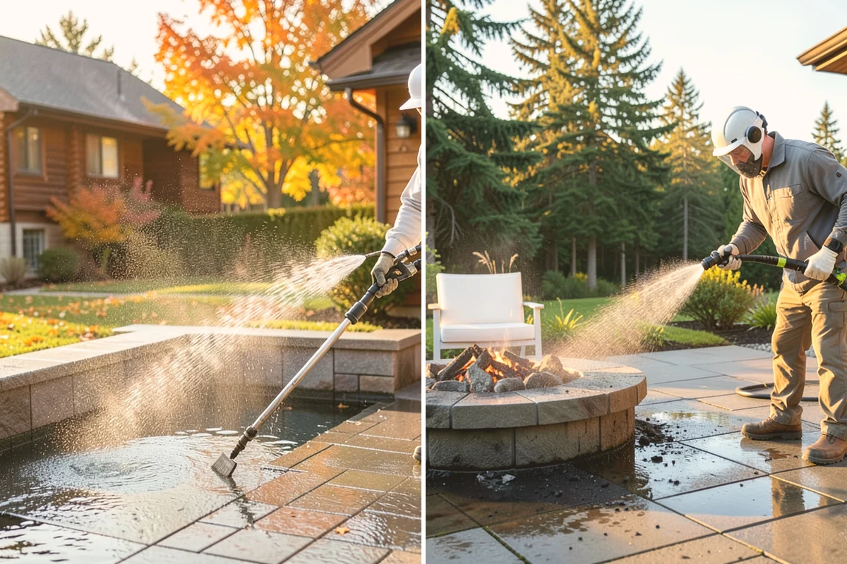 Patio Moss Removal in Lynnwood, Snohomish County, WA - Apply a moss-killing solution across the patio
