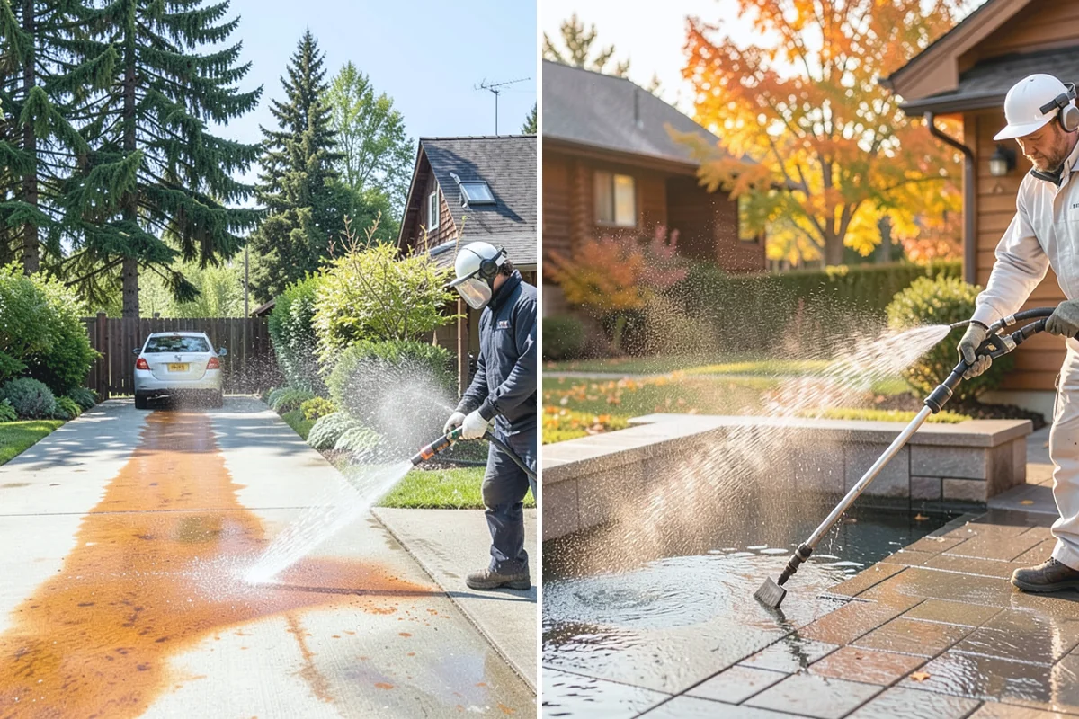 Patio Moss Removal in Medina, King County, WA - Apply a moss-killing solution across the patio
