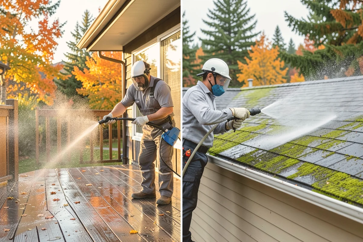 Patio Moss Removal in Milton, King County, WA - Apply a moss-killing solution across the patio