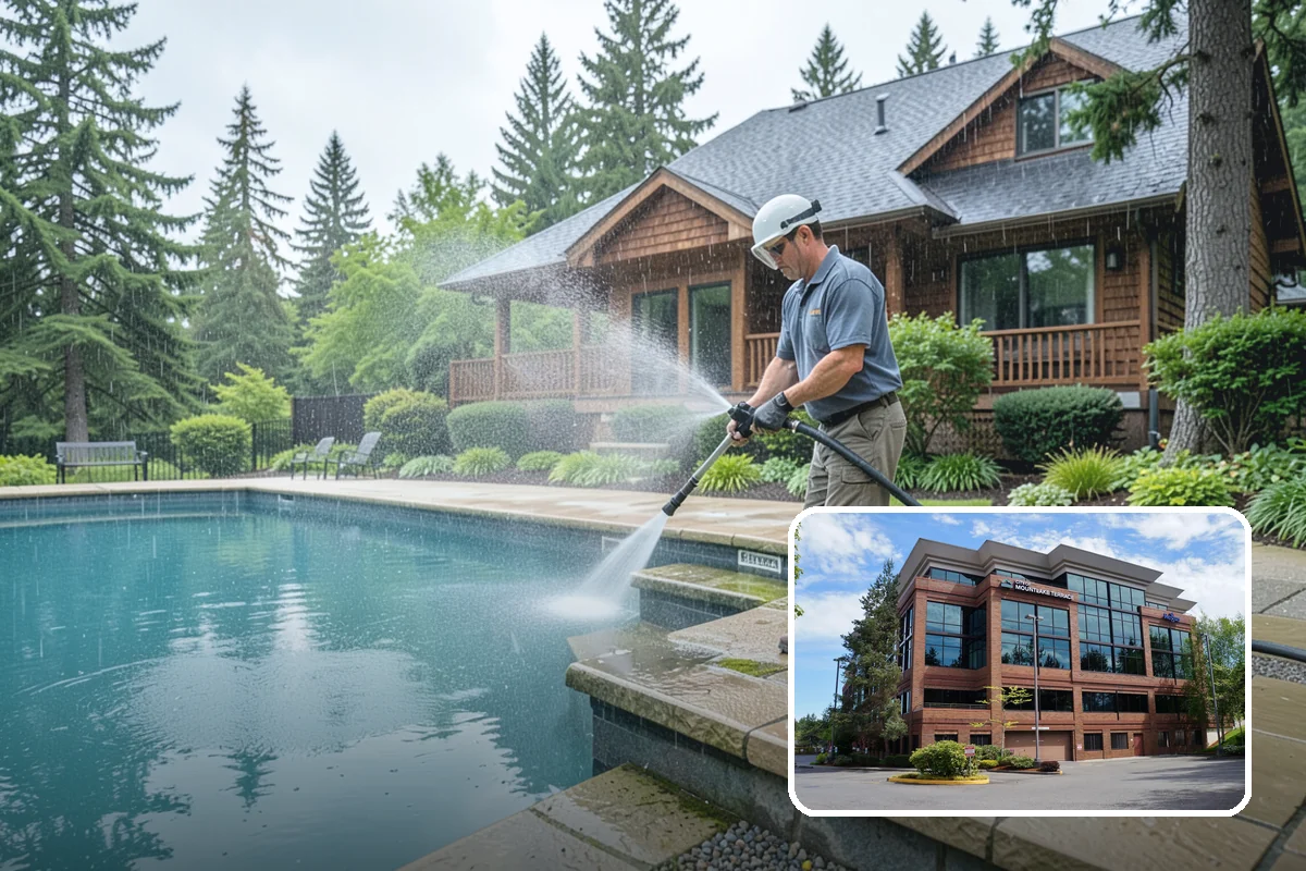 Patio Moss Removal in Mountlake Terrace, Snohomish County, WA - Kills moss at the root to slow regrowth