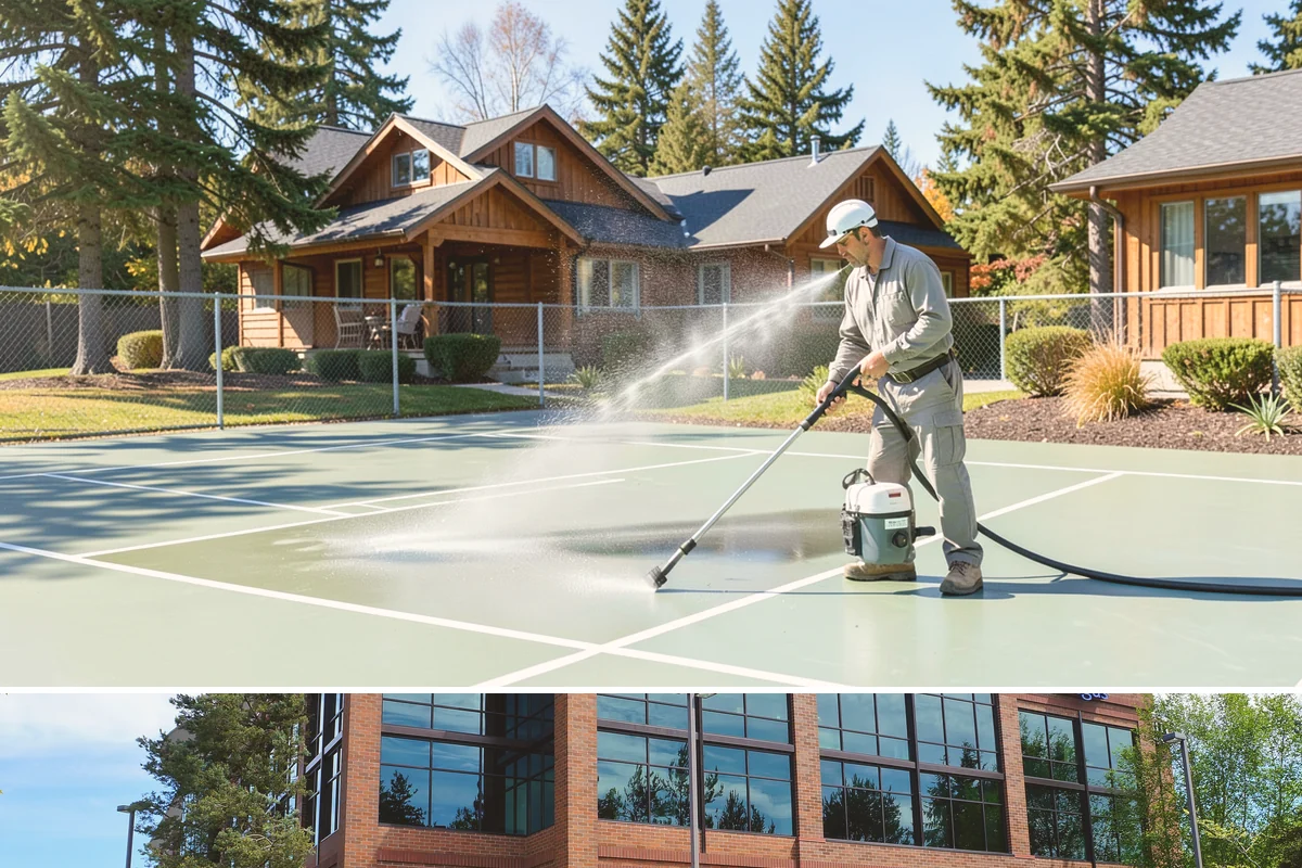 Patio Moss Removal in Mountlake Terrace, Snohomish County, WA - Treat patio moss in late spring, then again in fall to stay ahead of the wet season.