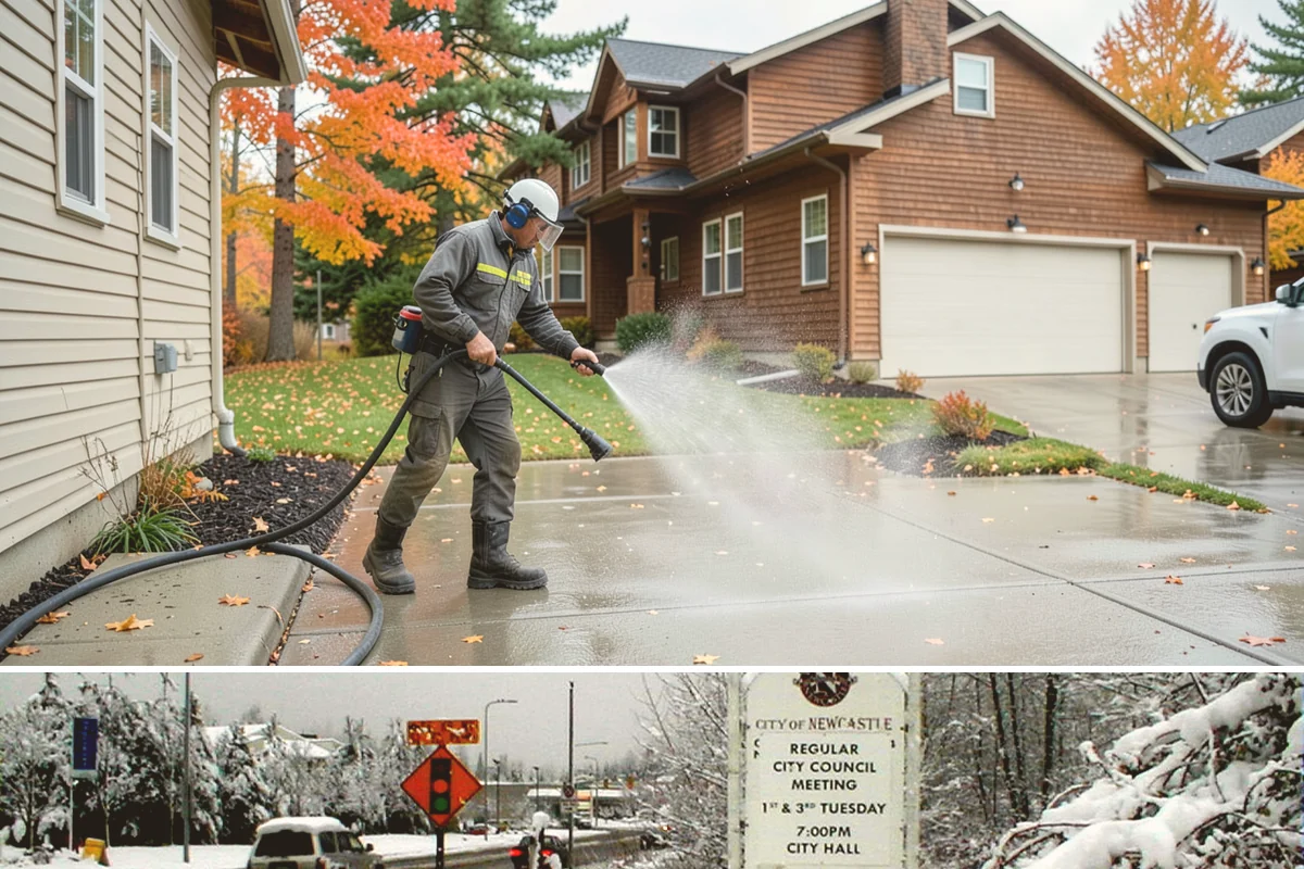 Patio Moss Removal in Newcastle, King County, WA - Treat patio moss in late spring, then again in fall to stay ahead of the wet season.
