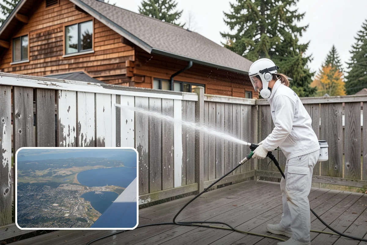 Patio Moss Removal in Oak Harbor, Island County, WA - Kills moss at the root to slow regrowth