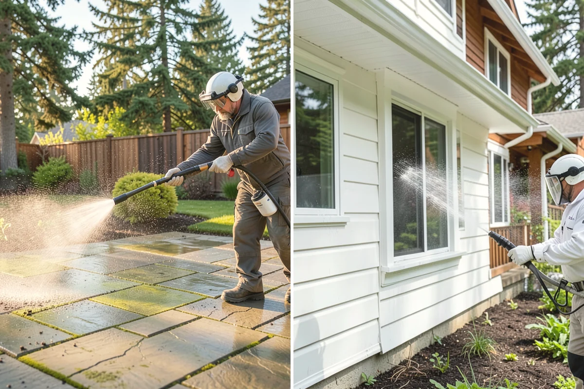 Patio Moss Removal in Oak Harbor, Island County, WA - Apply a moss-killing solution across the patio