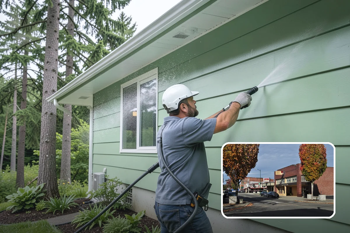 Patio Moss Removal in Puyallup, Pierce County, WA - Kills moss at the root to slow regrowth