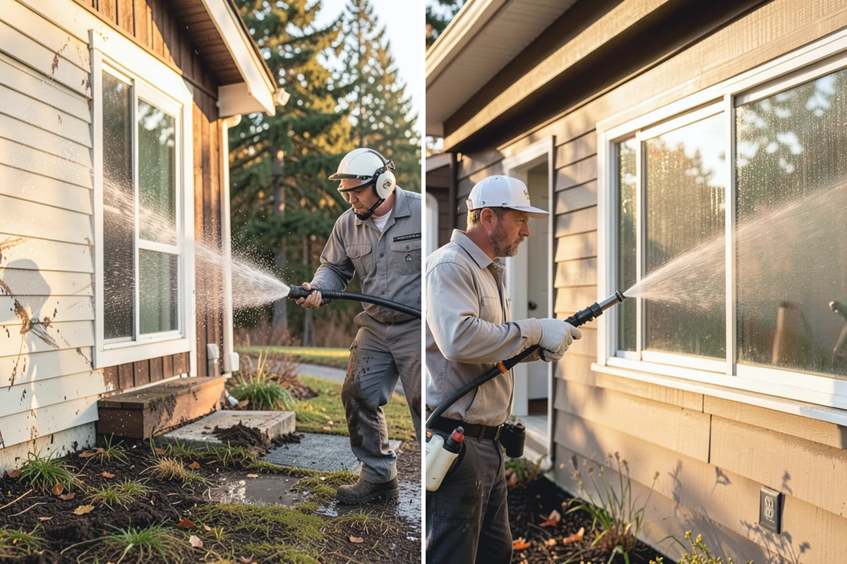 Patio Moss Removal in Renton, King County, WA - Apply a moss-killing solution across the patio