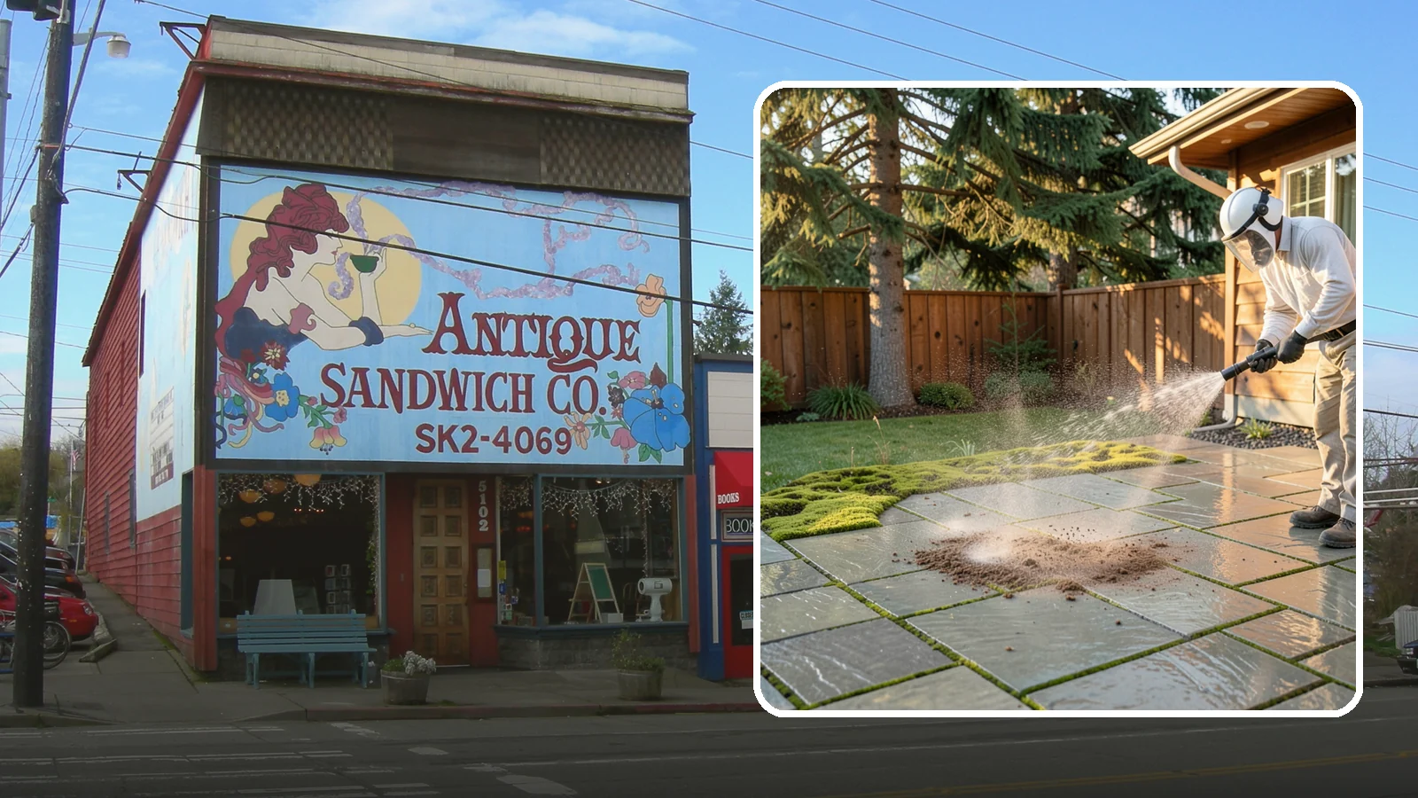 Patio Moss Removal in Ruston, Pierce County, WA - Kill and clear the thick moss mats that Washington's damp shade builds across patios.