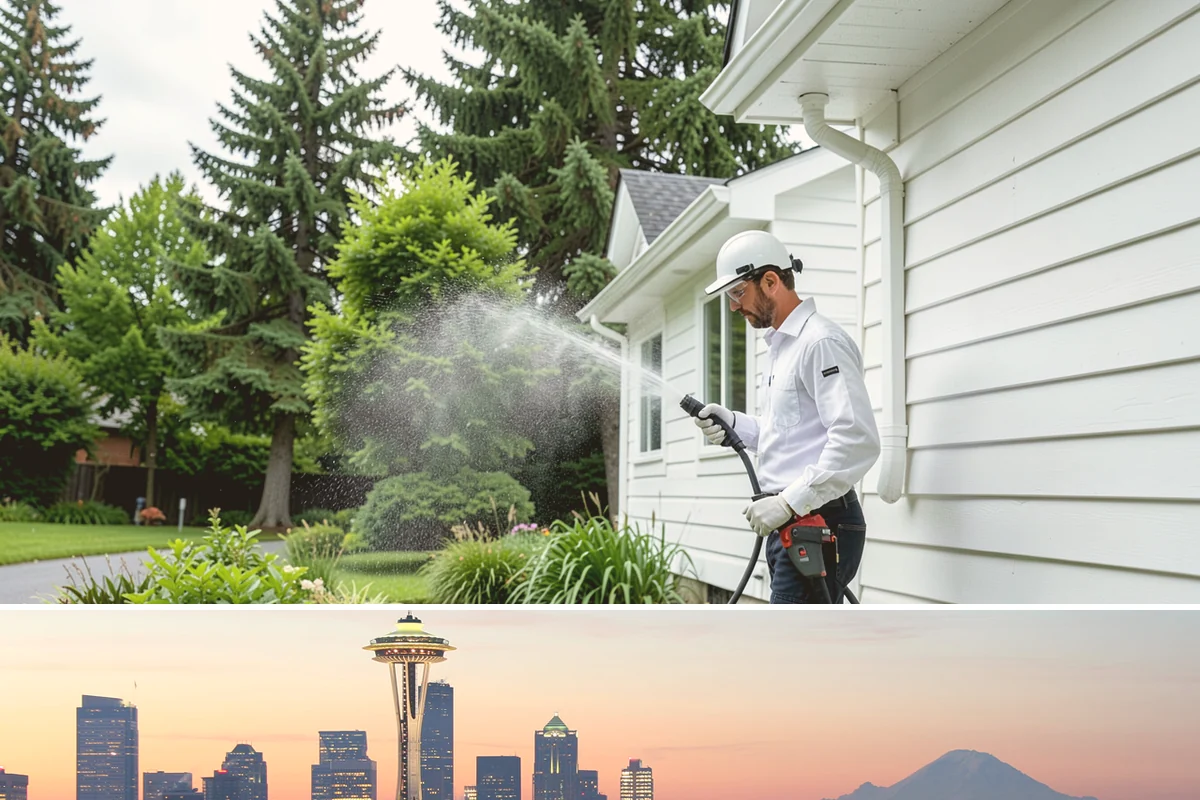 Patio Moss Removal in Seattle, King County, WA - Treat patio moss in late spring, then again in fall to stay ahead of the wet season.
