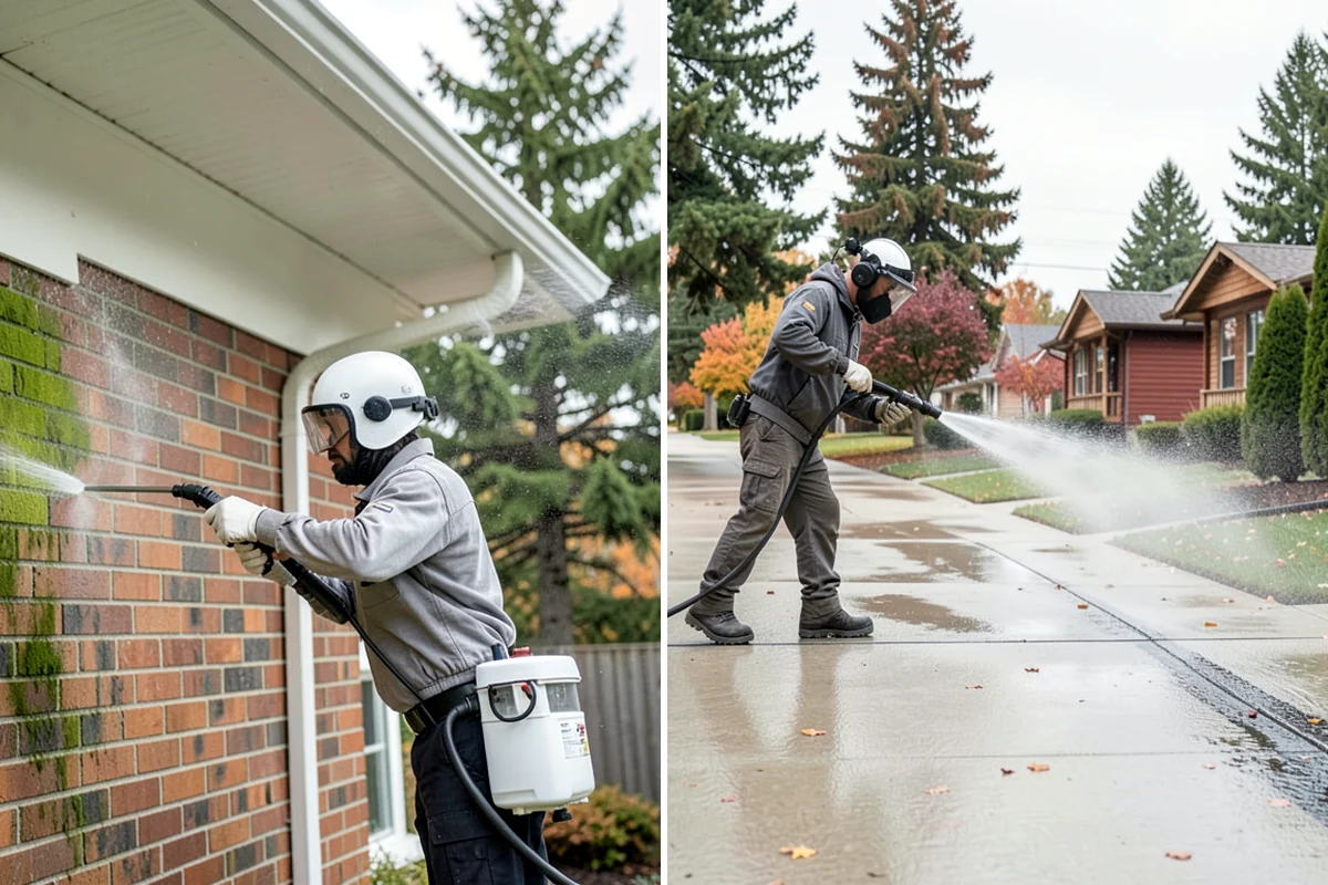 Patio Moss Removal in Sedro-Woolley, Skagit County, WA - Apply a moss-killing solution across the patio