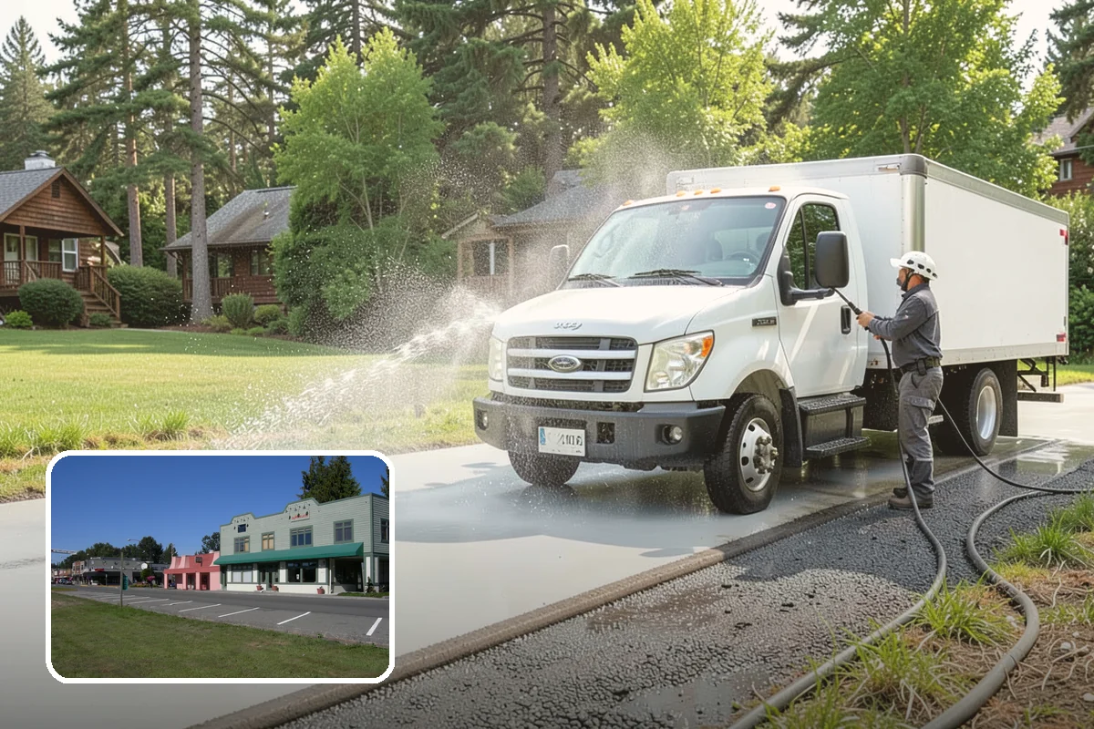 Patio Moss Removal in Snoqualmie, King County, WA - Kills moss at the root to slow regrowth