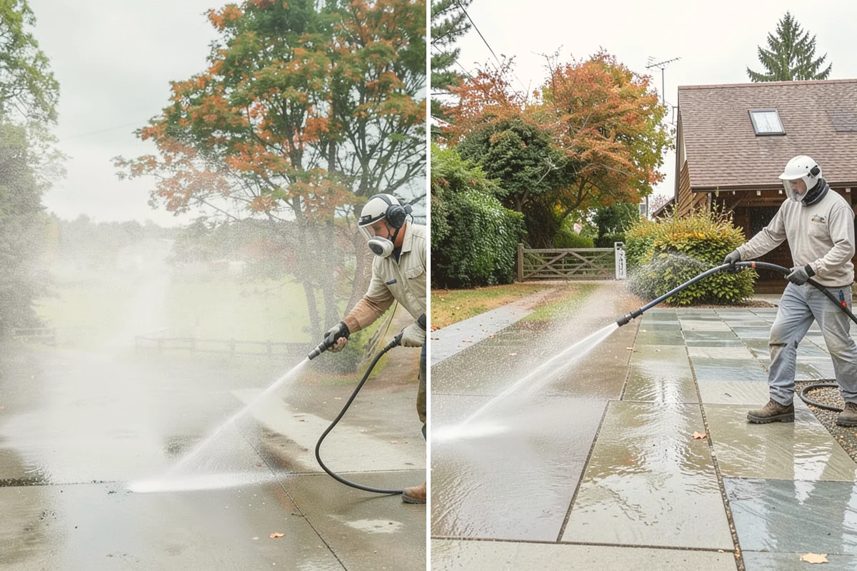 Patio Moss Removal in Stanwood, Snohomish County, WA - Apply a moss-killing solution across the patio