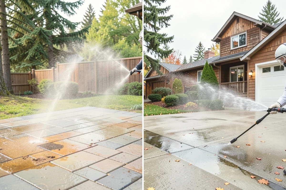 Patio Moss Removal in University Place, Pierce County, WA - Apply a moss-killing solution across the patio