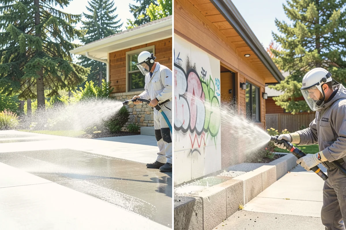 Patio Sealing Preparation in Brier, Snohomish County, WA - Deep-clean the patio and remove all biological growth