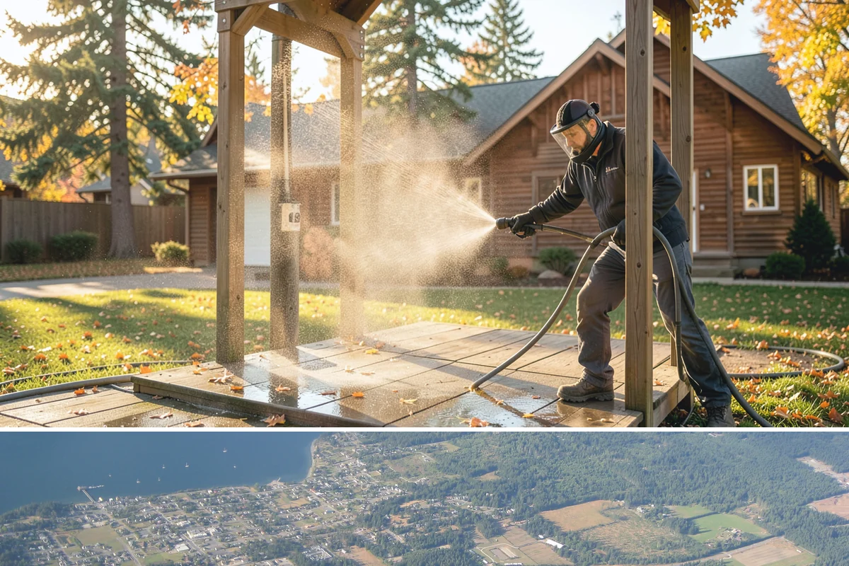 Patio Sealing Preparation in Coupeville, Island County, WA - Schedule sealing prep in a stable dry stretch so the surface fully dries before coating.