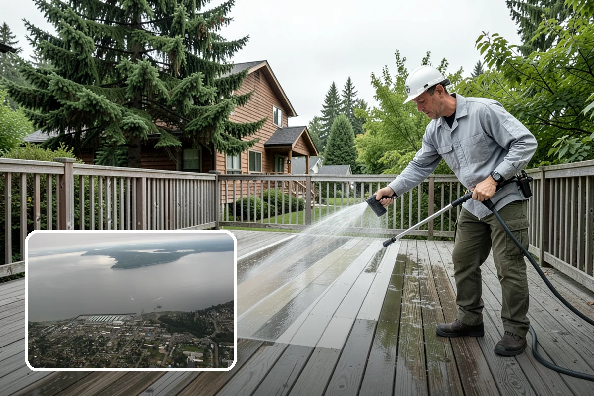 Patio Sealing Preparation in Des Moines, King County, WA - Ensures the sealer bonds to a clean surface