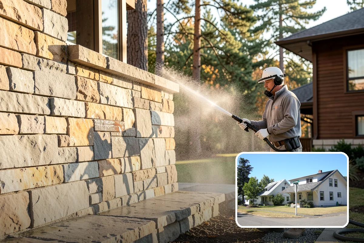 Patio Sealing Preparation in DuPont, Pierce County, WA - Ensures the sealer bonds to a clean surface