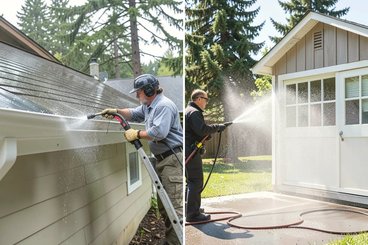 Patio Sealing Preparation in Duvall, King County, WA - Deep-clean the patio and remove all biological growth