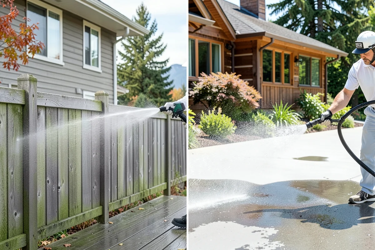 Patio Sealing Preparation in Everett, Snohomish County, WA - Deep-clean the patio and remove all biological growth