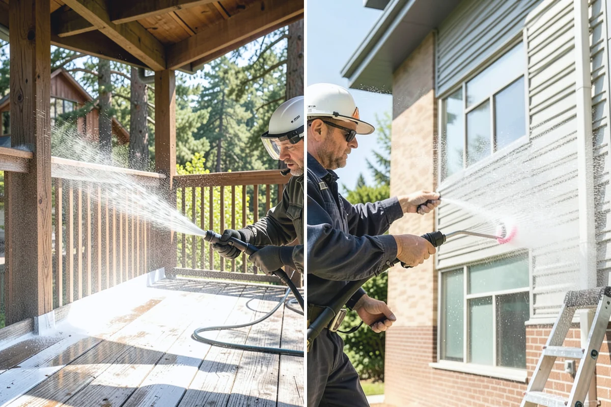 Patio Sealing Preparation in Granite Falls, Snohomish County, WA - Deep-clean the patio and remove all biological growth