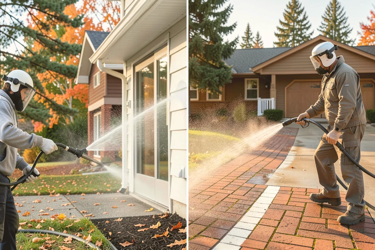 Patio Sealing Preparation in Index, Snohomish County, WA - Deep-clean the patio and remove all biological growth