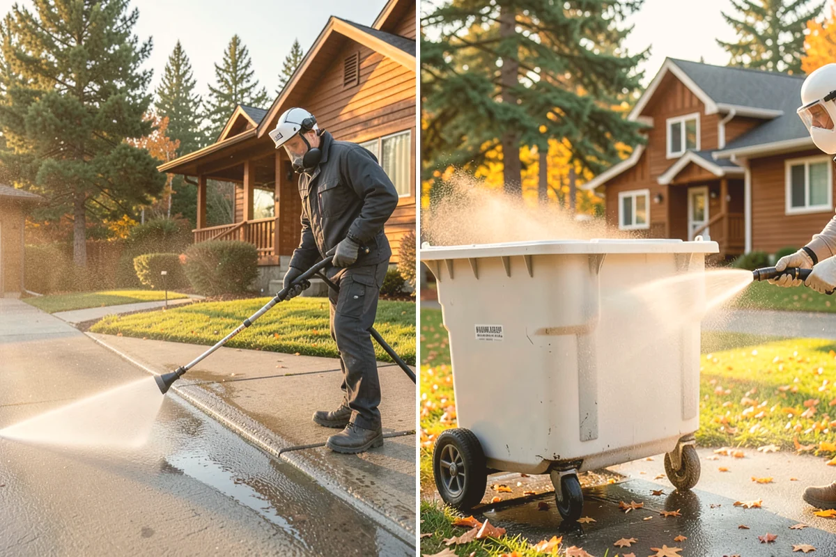 Patio Sealing Preparation in Kirkland, King County, WA - Deep-clean the patio and remove all biological growth