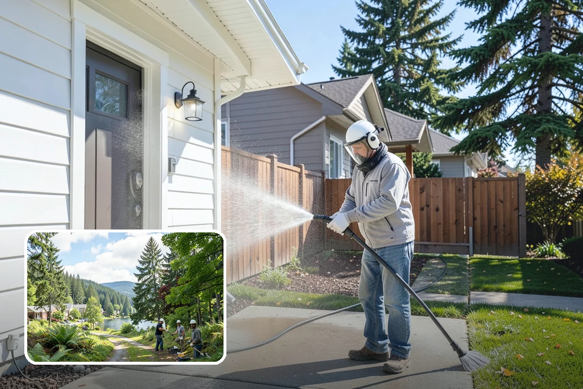 Patio Sealing Preparation in Lake Forest Park, King County, WA - Ensures the sealer bonds to a clean surface