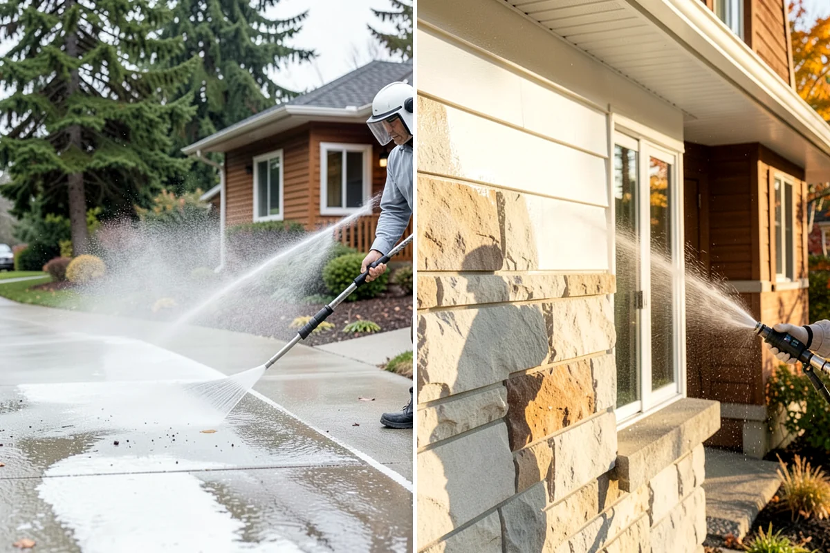 Patio Sealing Preparation in Lake Forest Park, King County, WA - Deep-clean the patio and remove all biological growth