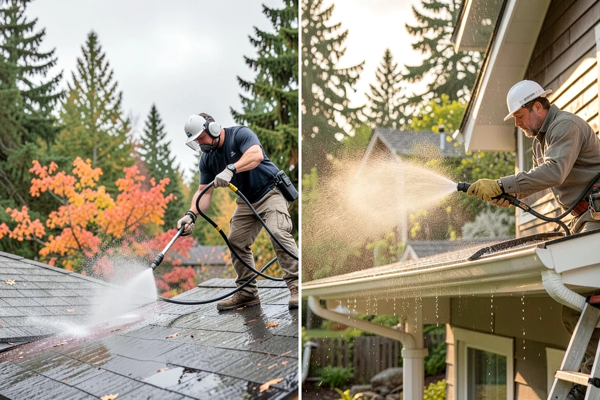 Patio Sealing Preparation in Maple Valley, King County, WA - Deep-clean the patio and remove all biological growth