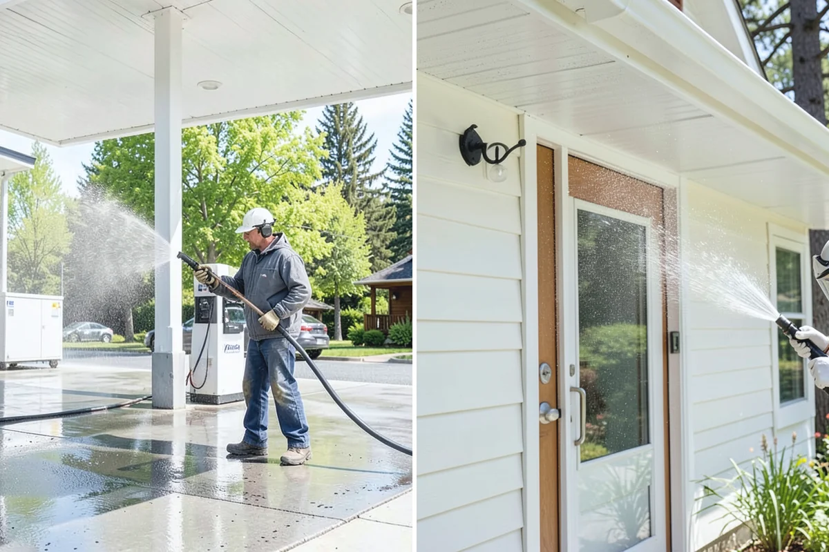 Patio Sealing Preparation in Marysville, Snohomish County, WA - Deep-clean the patio and remove all biological growth