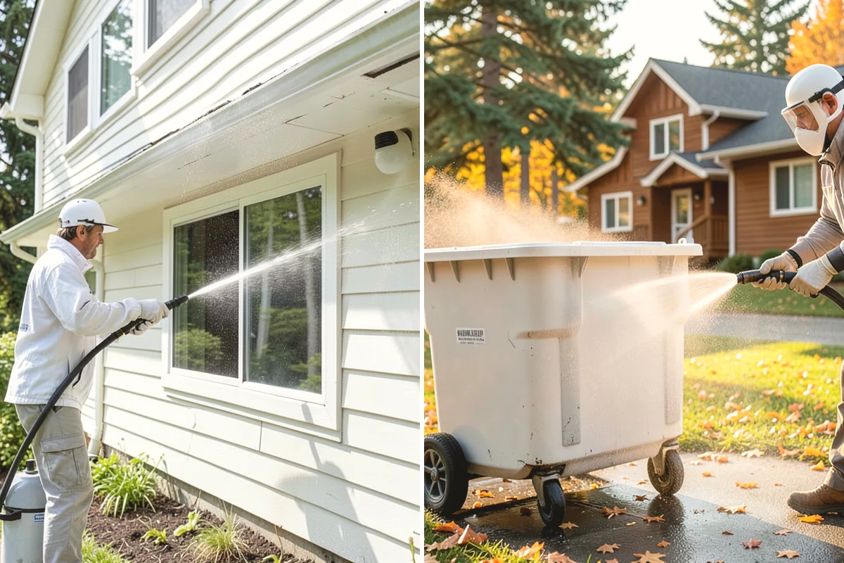 Patio Sealing Preparation in Mill Creek, Snohomish County, WA - Deep-clean the patio and remove all biological growth