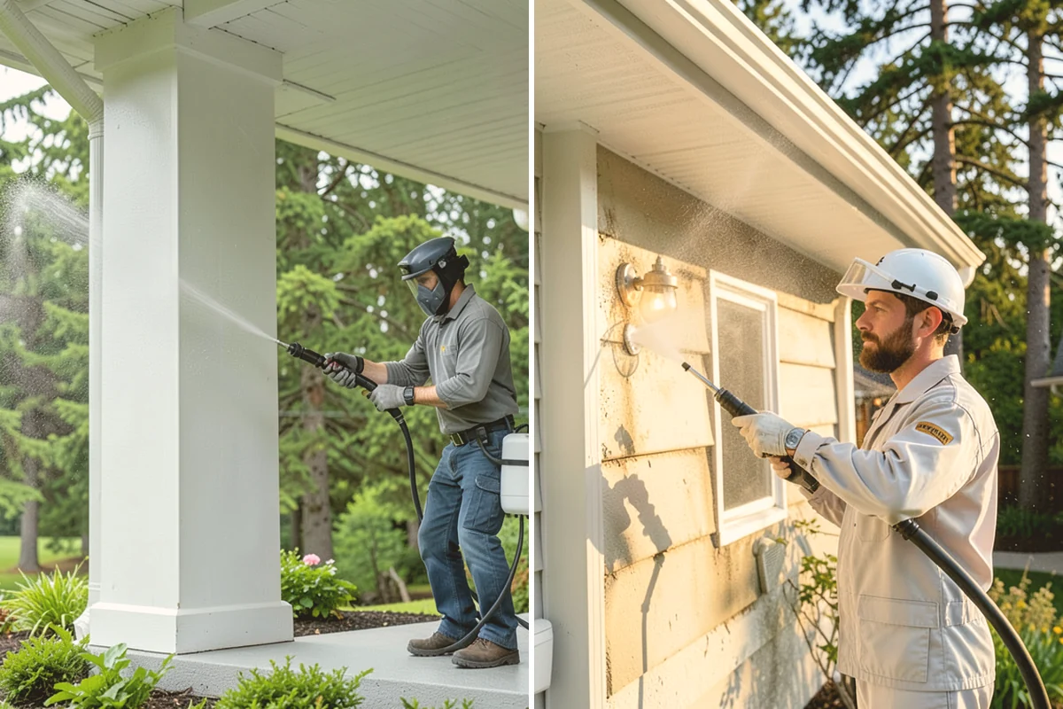 Patio Sealing Preparation in Mount Vernon, Skagit County, WA - Deep-clean the patio and remove all biological growth